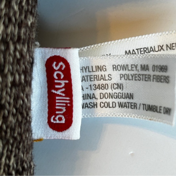 Schylling Brown Sock Monkey (2009) 8 inches/20 cm. Stuffed Animal - Picture 6 of 8